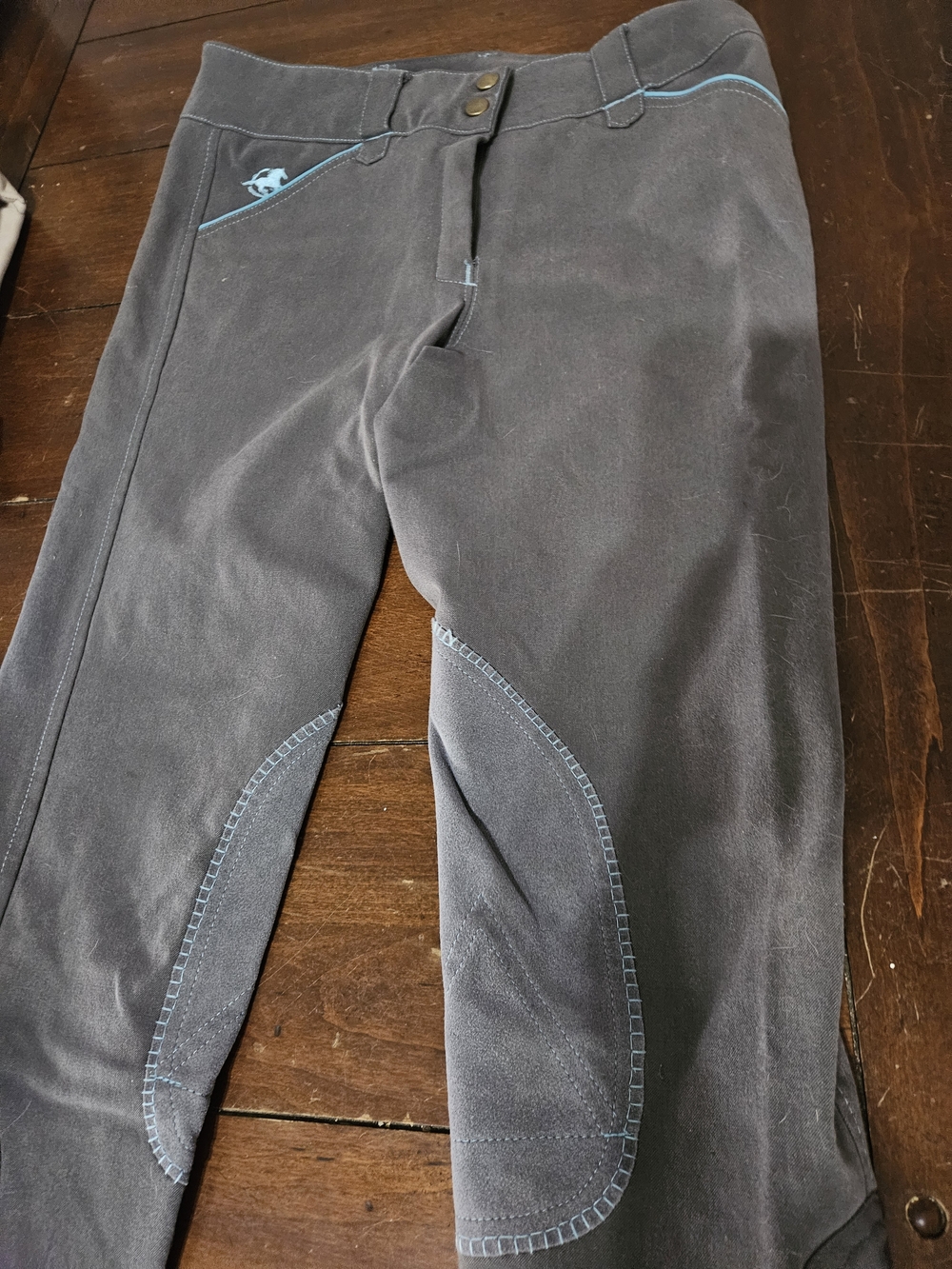 28R Smartpak Grey Knee Patch Breeches